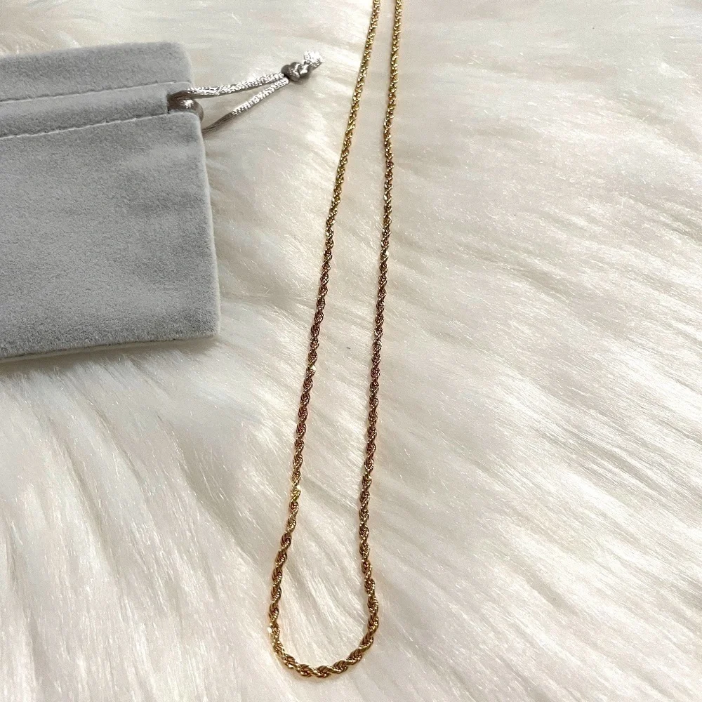 ASHINE 0.8mm Italian Box Chain Necklace